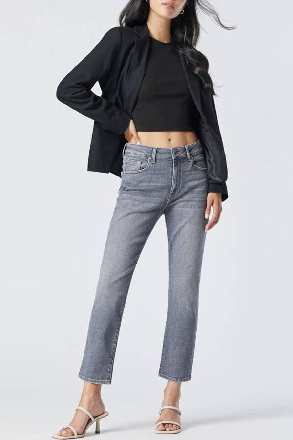Denim High Waist Vintage Grey
