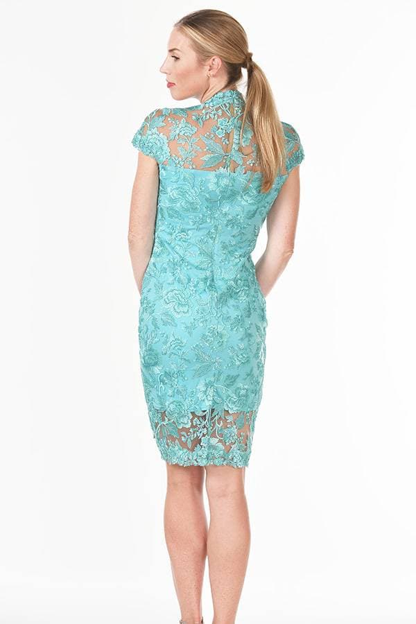 Lace CapSleeve Cocktail Dress