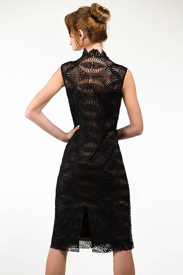 Scallop Lace Cocktail Dress