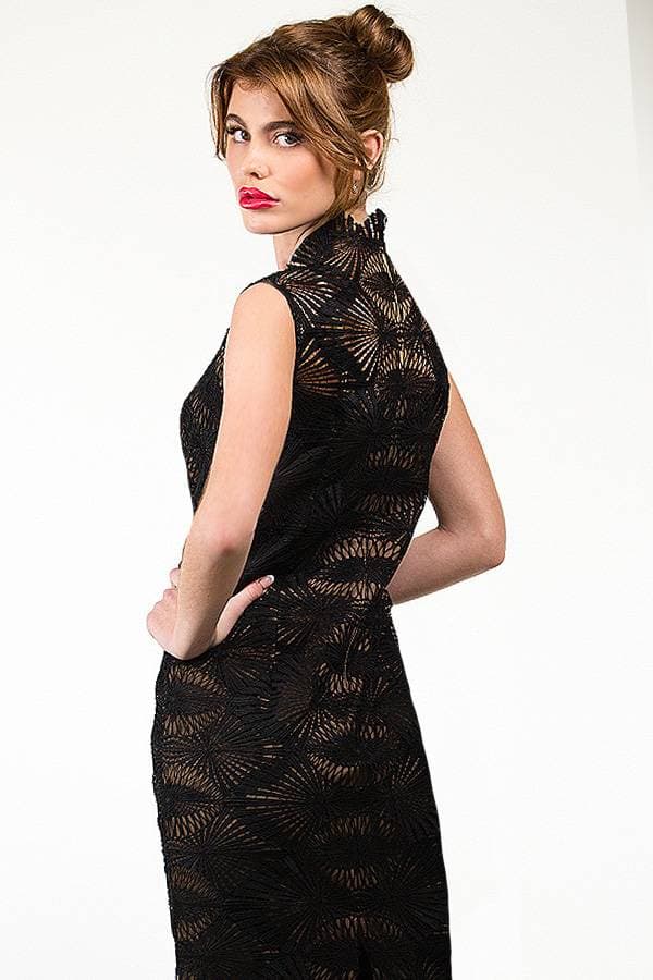 Scallop Lace Cocktail Dress