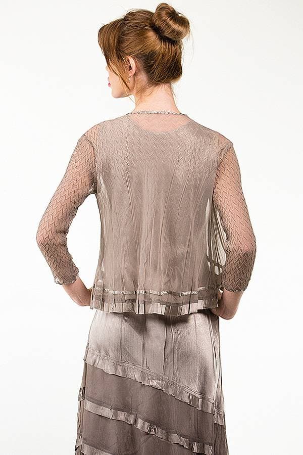 2pc Ensemble Sateen Dress with Jacket | Komarov Dress