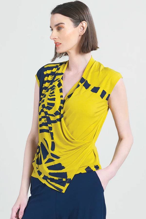 Track Print Jersey Top