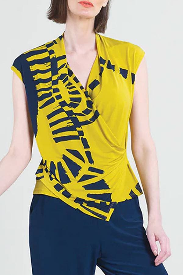 Track Print Jersey Top