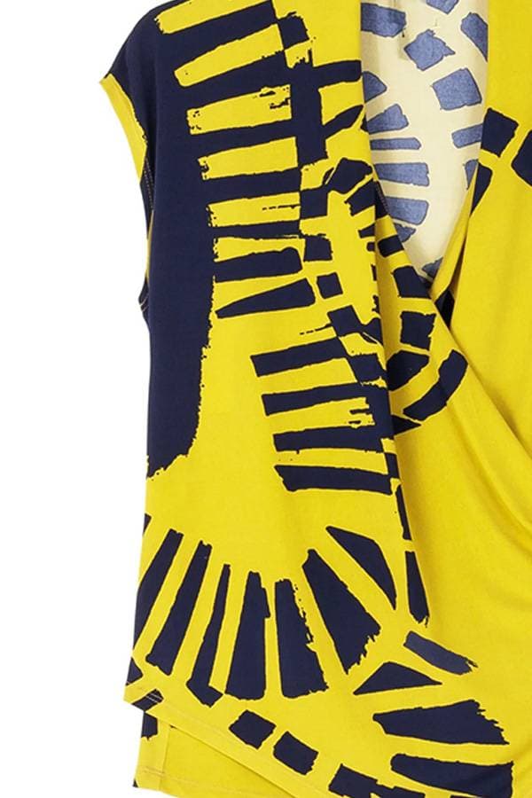Track Print Jersey Top