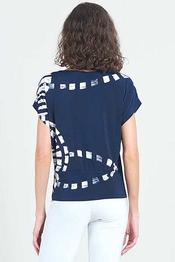 Track Print Jersey Top