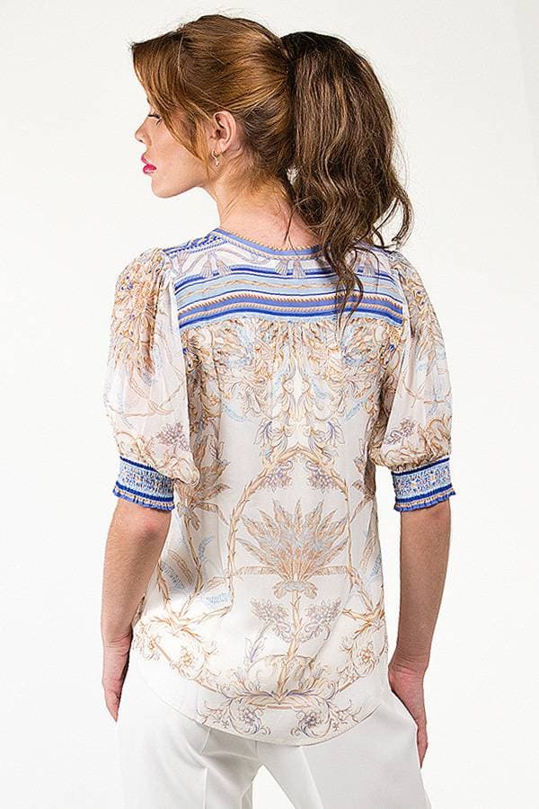 Short Sleeve Print Top