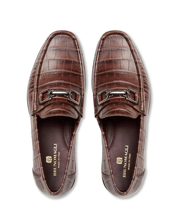 Classic Moccasin Brown Croc