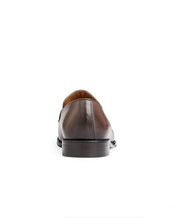 Burnished Penny Loafer- Truffle