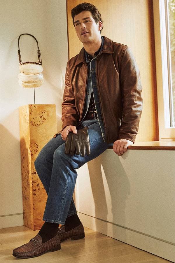 Classic Moccasin Brown Croc