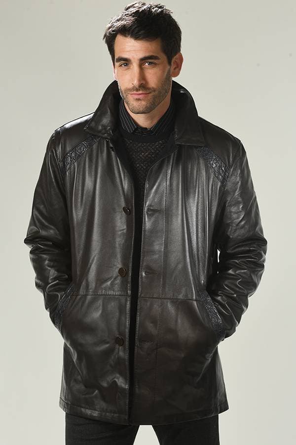 Torras Reversible Leather & Cashmere Coat