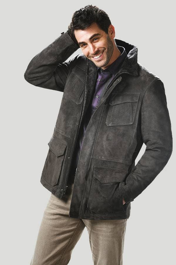 Full Shearling with Flap Pockets