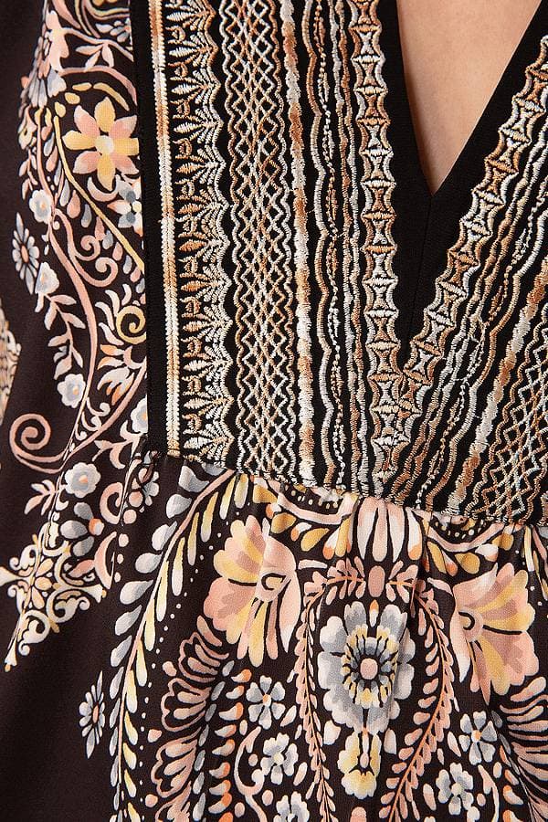 Jersey Medallion Print Top