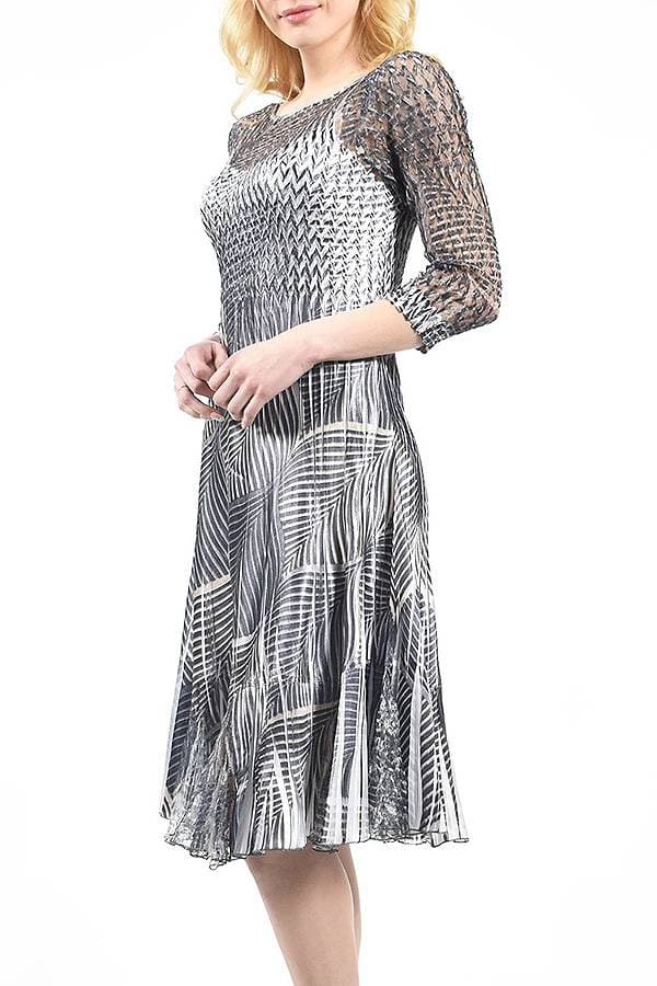 Illusion Neck Dress | Komarov Dress