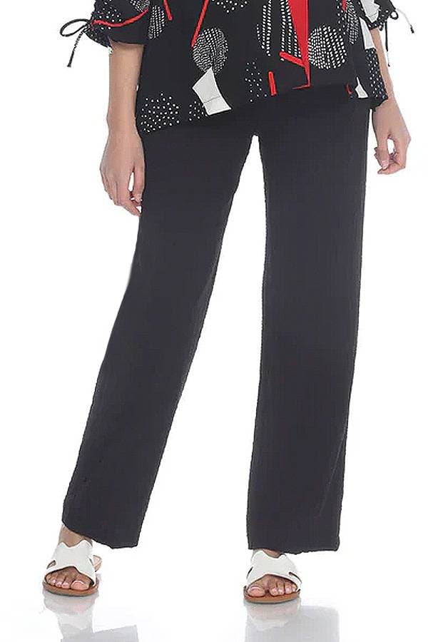 Pull On Black Crep Pant