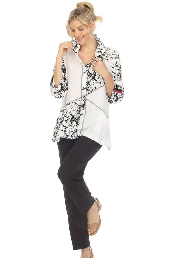 Pull On Black Crep Pant