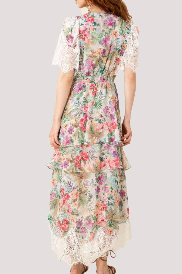 HiLow Multi Floral Dress