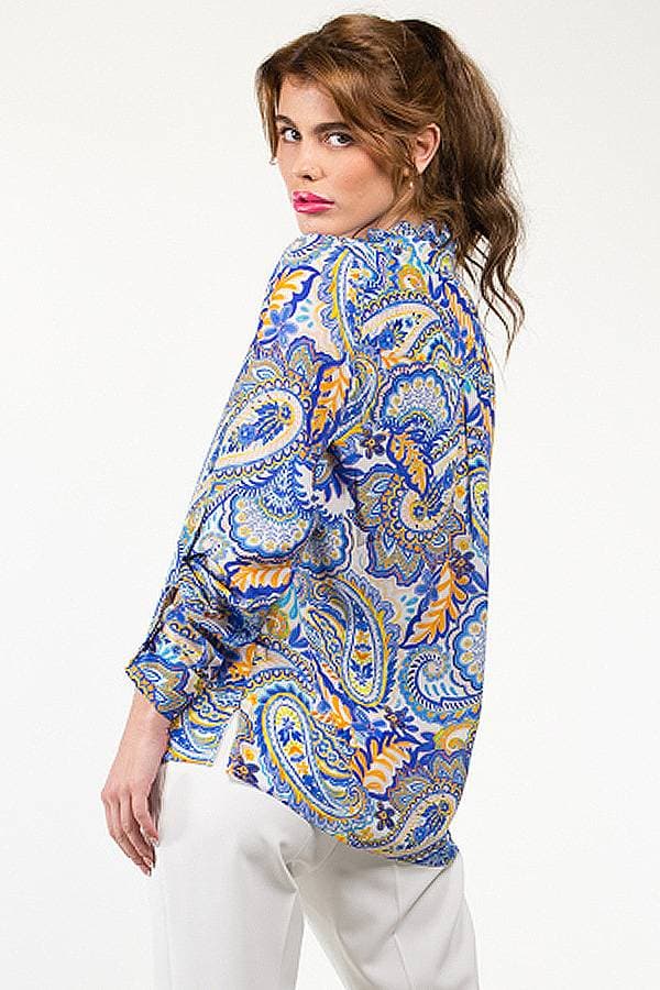 Silk Paisley Blouse