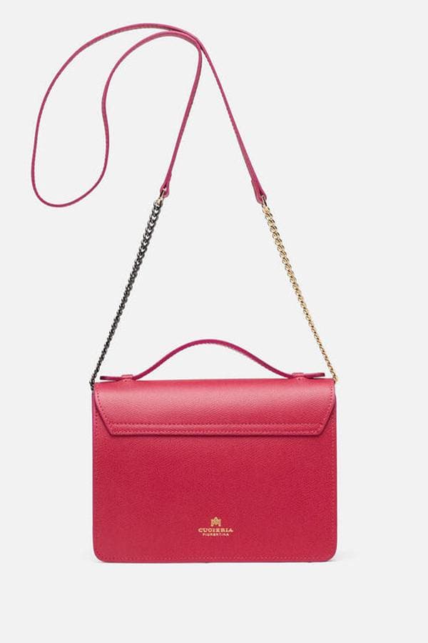 Italian Magenta Crossbody Purse