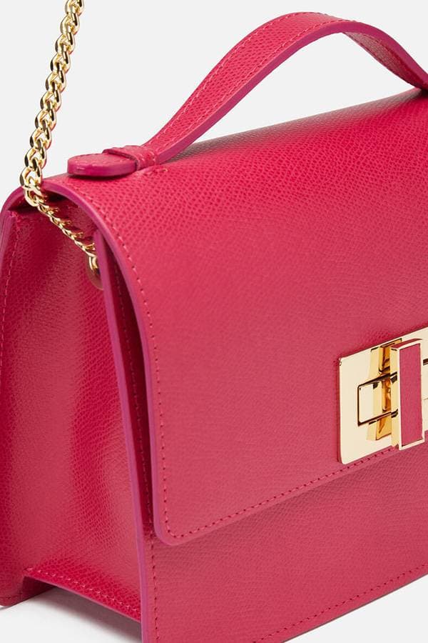 Italian Magenta Crossbody Purse