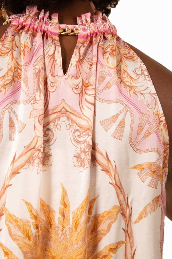 Top Halter Race Chain Neck