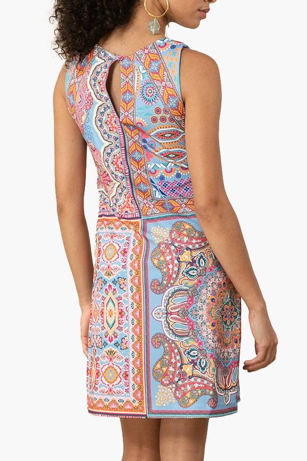 Multi Tile Print Dress