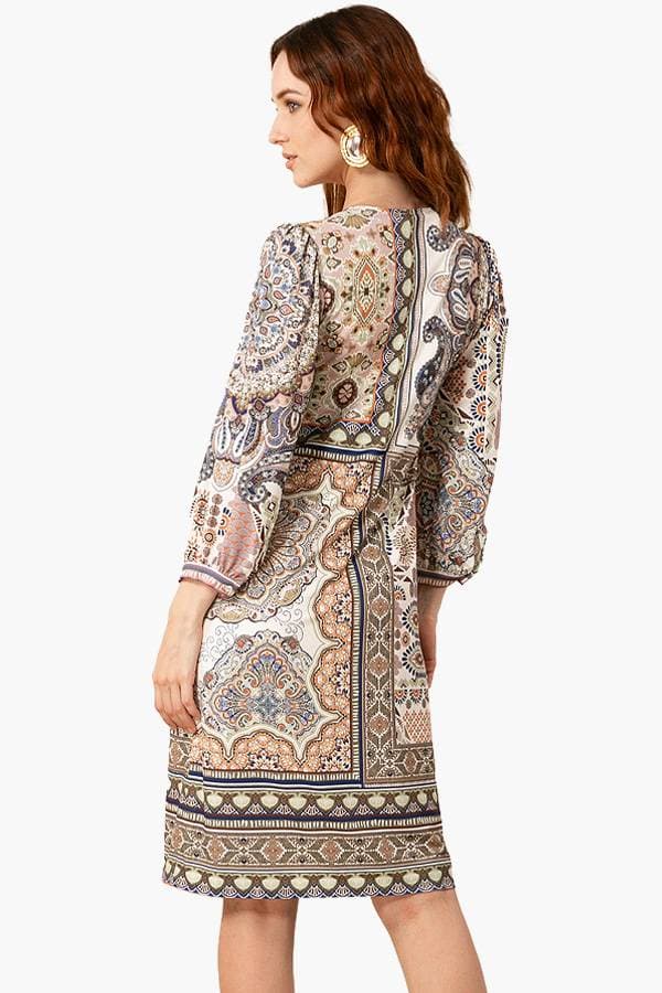 Tapestry Print Midi Dress