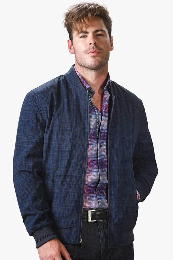 Zip Outerwear Blouson Seersucker