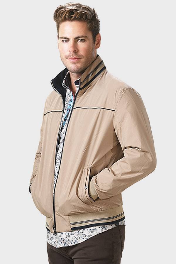Reversible Cream and Navy Jacket