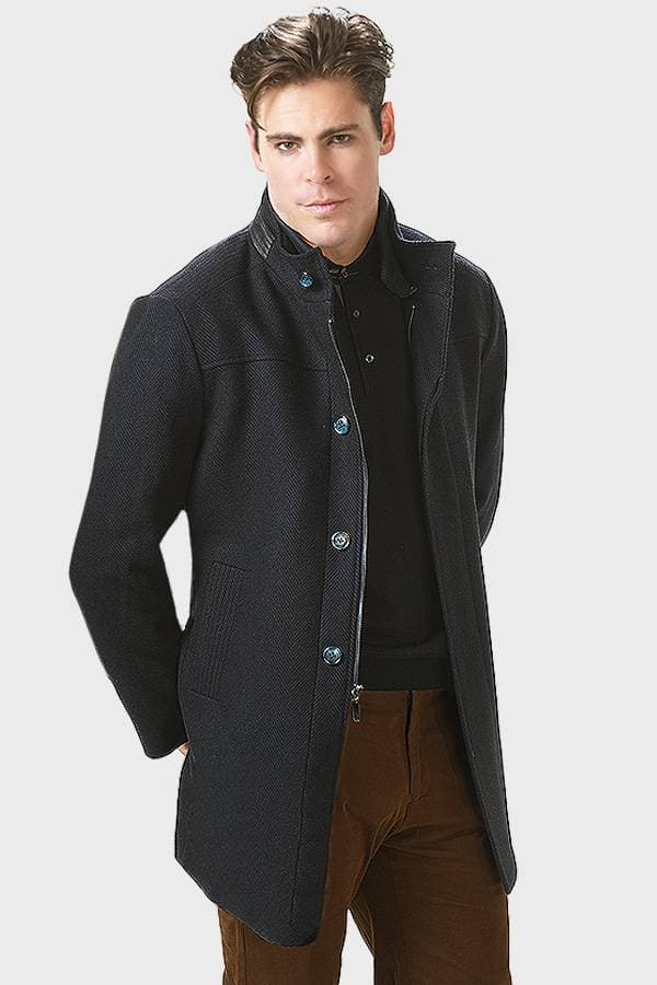 Black Long Coat – Cashmere & Wool