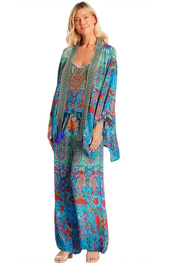Silk Viscose Cardigan Kimono