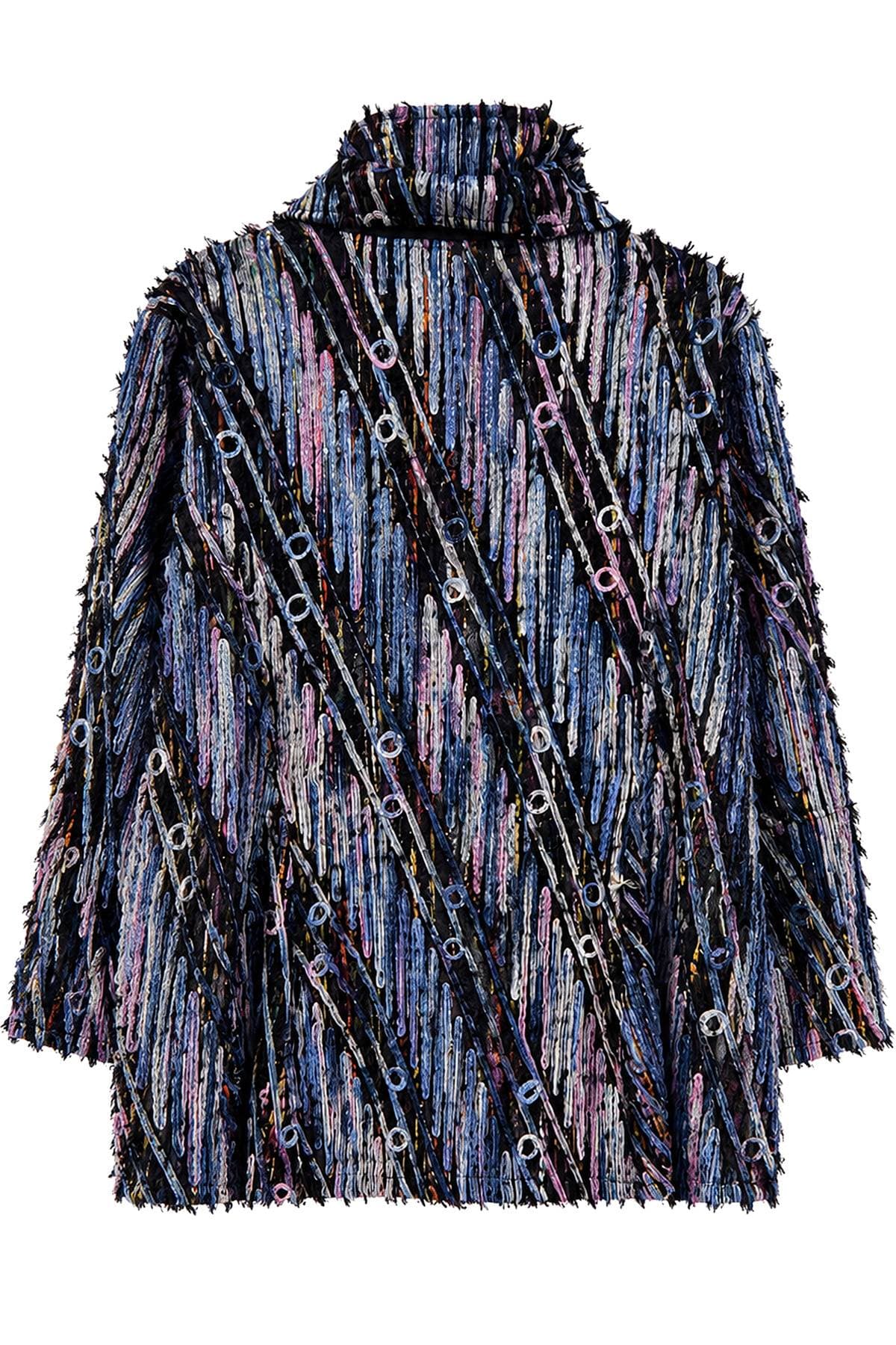 Blue Multi Ribbon Occasion Jacket | Women's - 365.00 - Alternative view 4