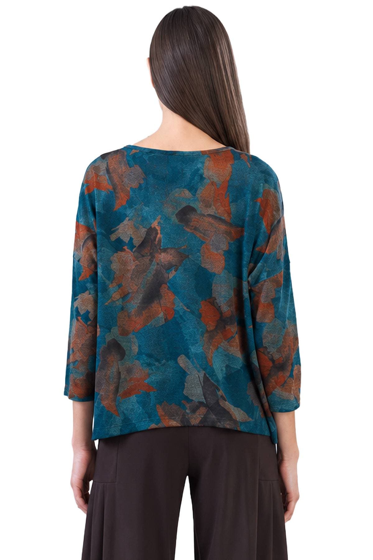 Autumn Print Lightweight Sweater Knit Top | Women's - 158.00 - Alternative view 5