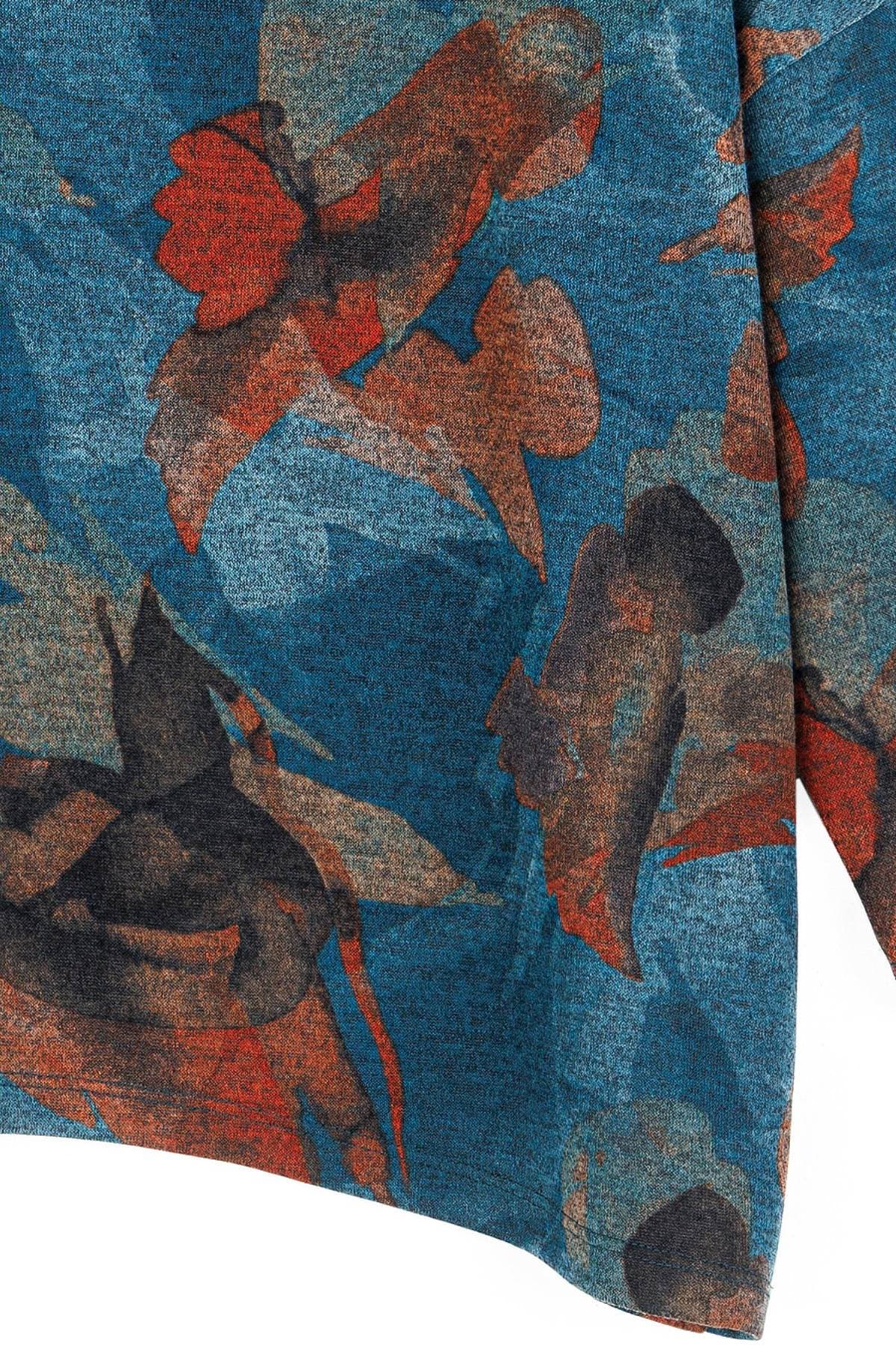 Autumn Print Lightweight Sweater Knit Top | Women's - 158.00 - Alternative view 3
