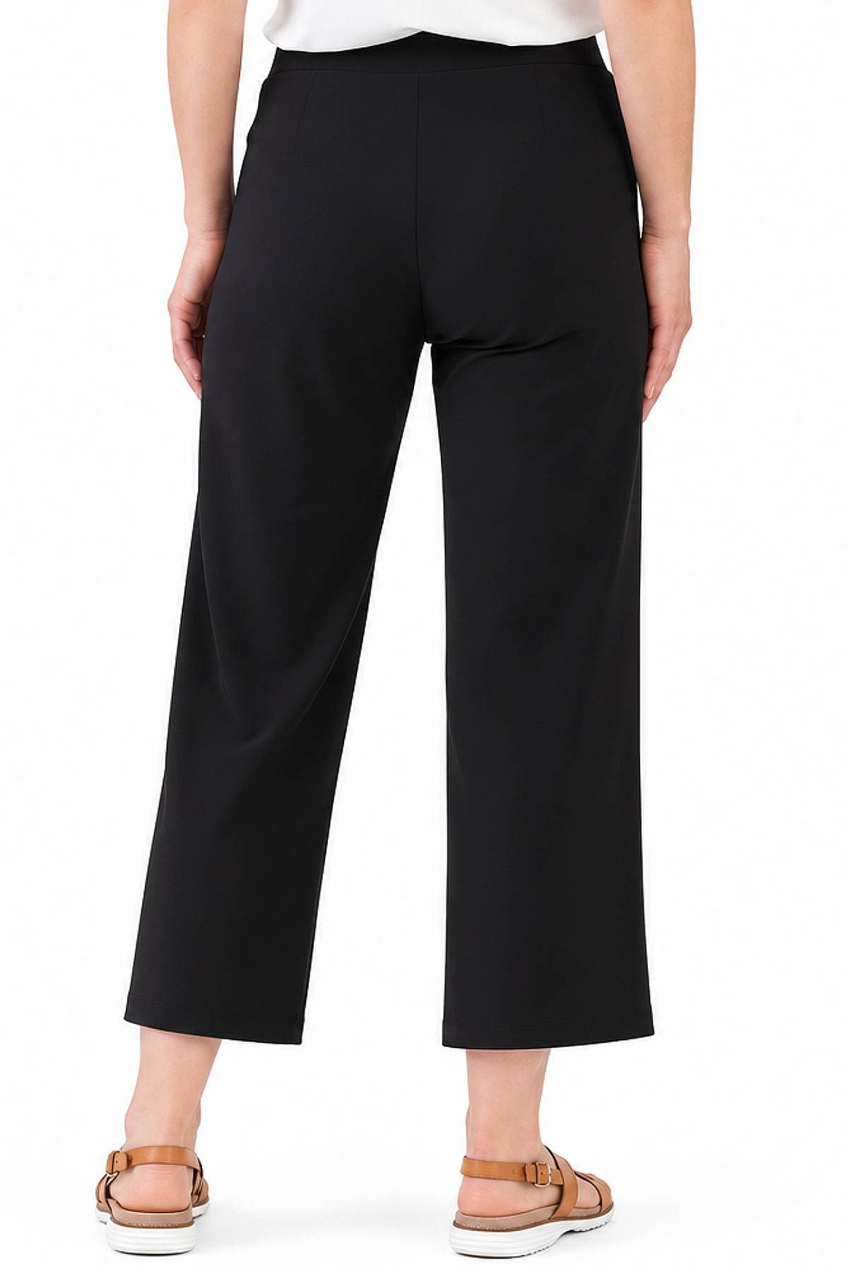 Black Ankle-Slit Pull-On Pant | Women's - 175.00 - Alternative view 4
