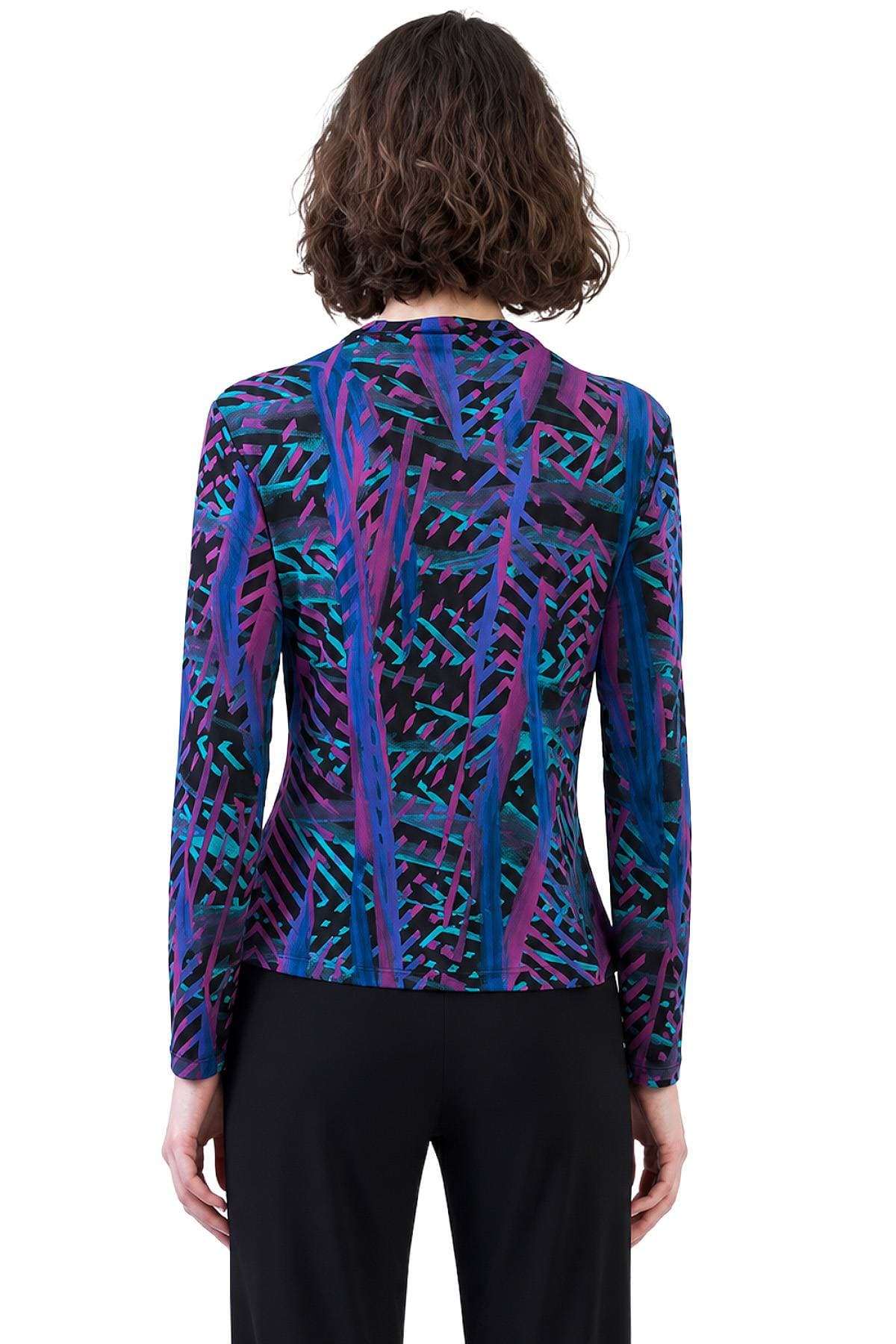 Abstract Print Front-Tie Jersey Knit Top | Women's - 158.00 - Alternative view 3