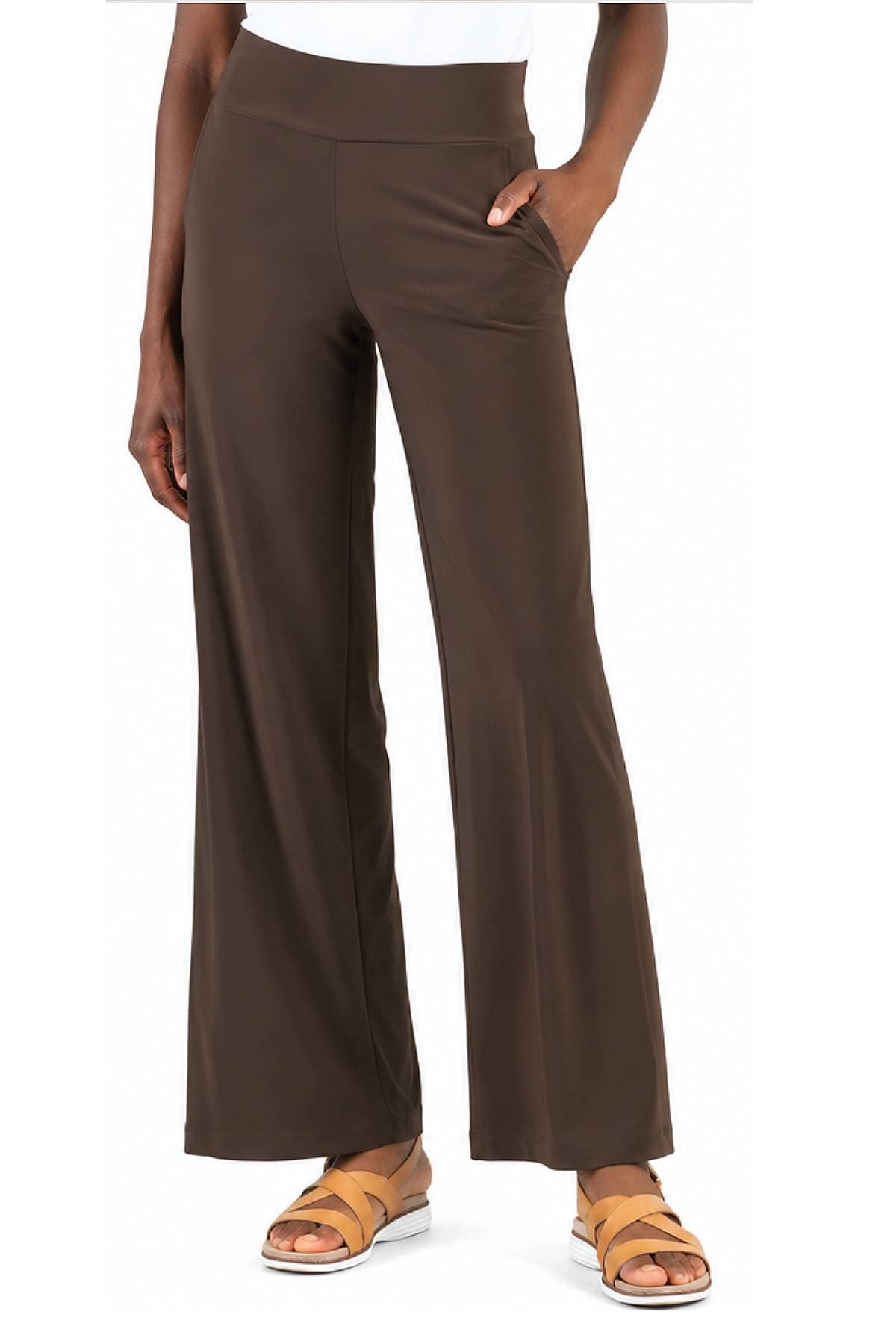Brown Jersey Pull-On Pocket Pant | Women's - 158.00 - Main product view