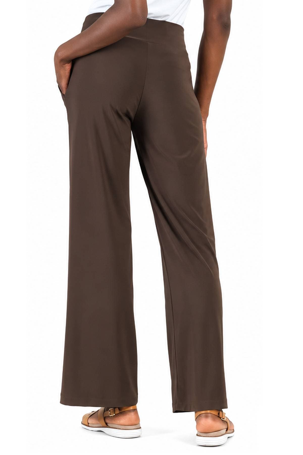 Brown Jersey Pull-On Pocket Pant | Women's - 158.00 - Alternative view 5