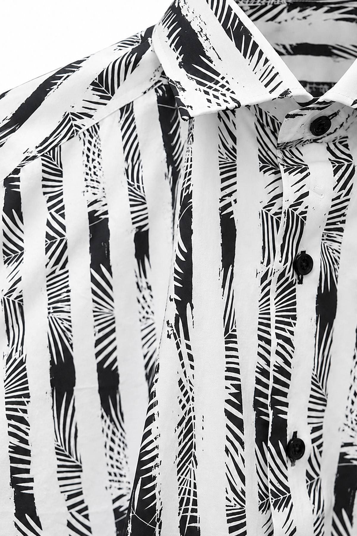 Zebra Stripe Sateen Sport Shirt | Mens - 195.00 - Alternative view 2