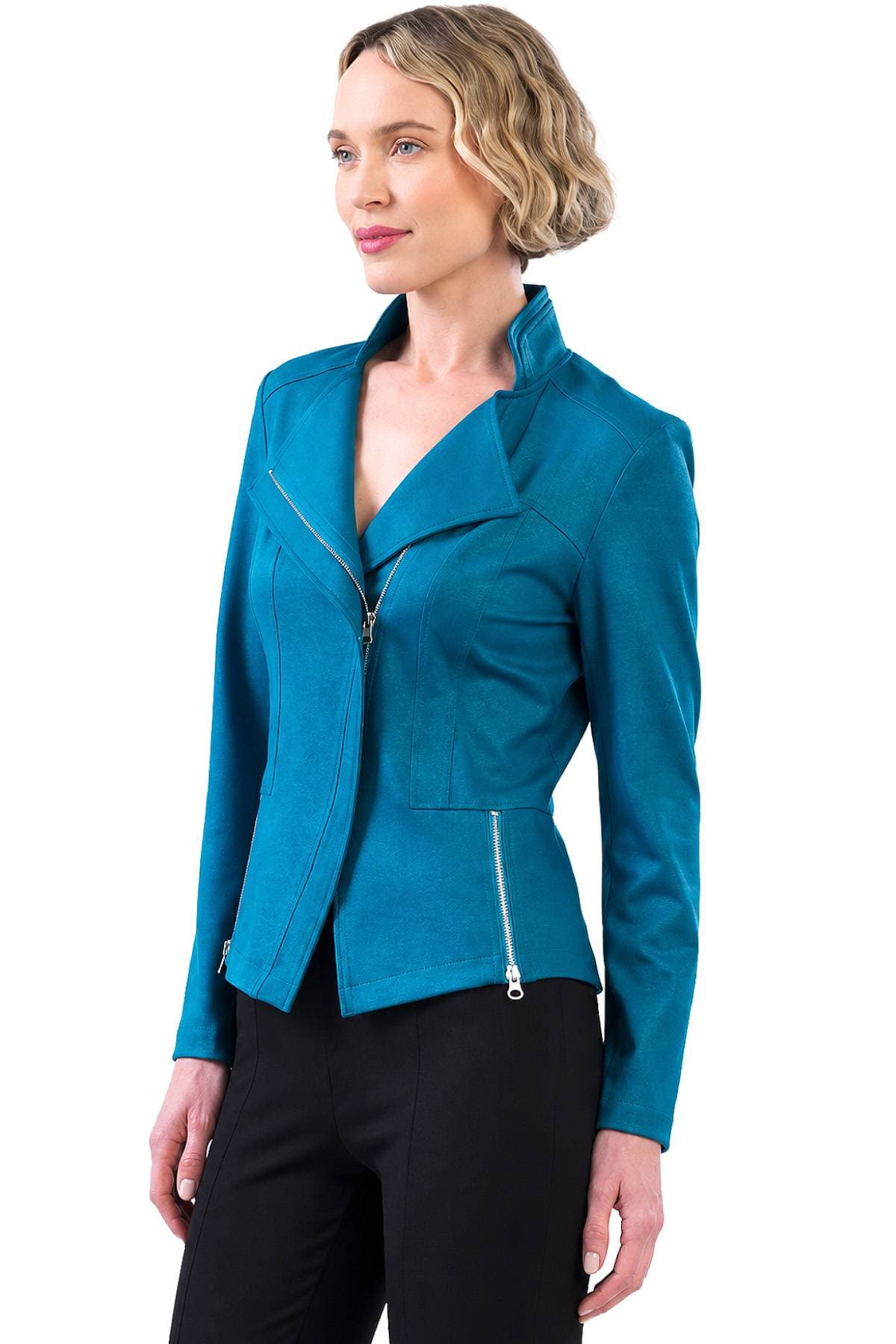 Liquid Leather Vegan Moto Jacket | Women's - 275.00 - Alternative view 3
