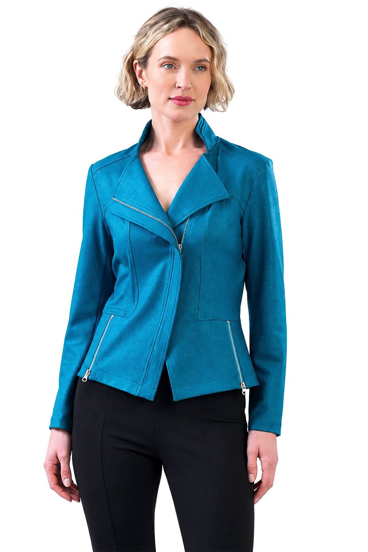 Liquid Leather Vegan Moto Jacket | Women's - 275.00 - Main product view