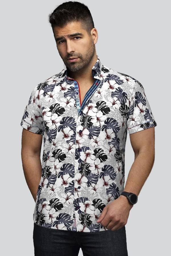 Floral Print Satin Shirt